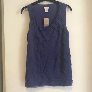 NWT Chico’s Mixed Pleats Tank